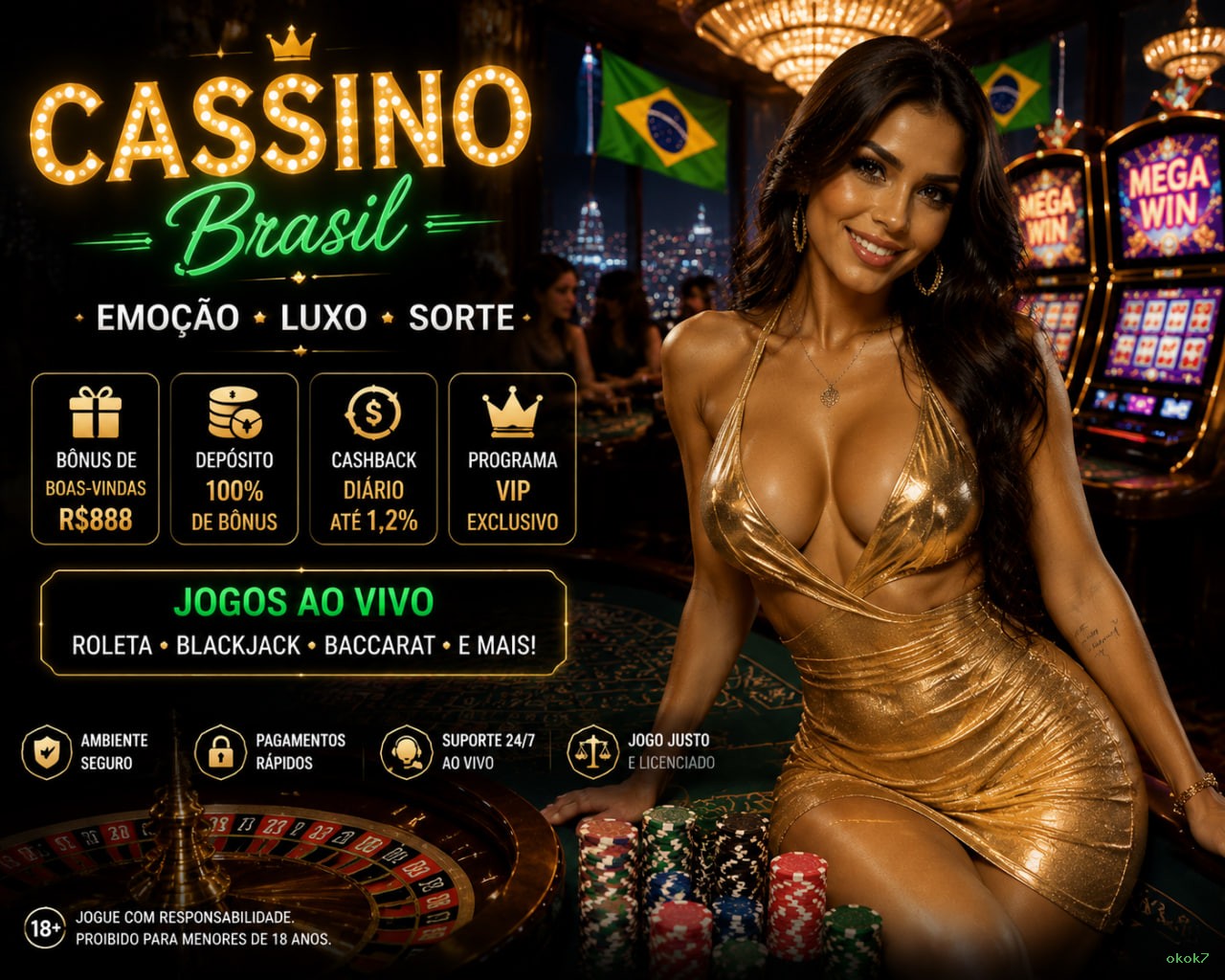 Imagem promocional da okok7 mostrando a plataforma e suas vantagens